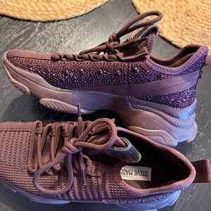 Steve Madden Maxima Rhinestones Sneakers Women’s Size 8.5